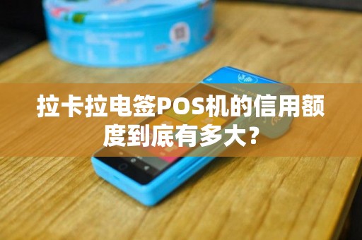 拉卡拉电签POS机的信用额度到底有多大？