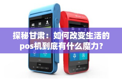 探秘甘肃：如何改变生活的pos机到底有什么魔力？