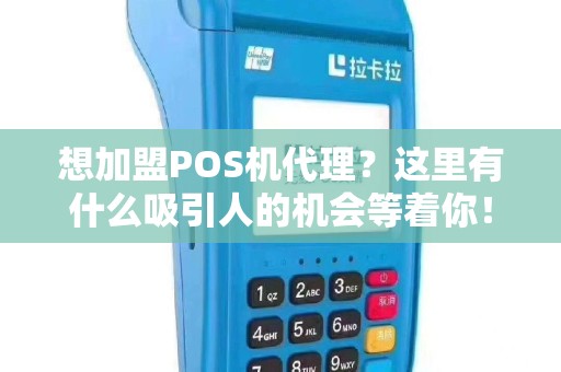 想加盟POS机代理？这里有什么吸引人的机会等着你！