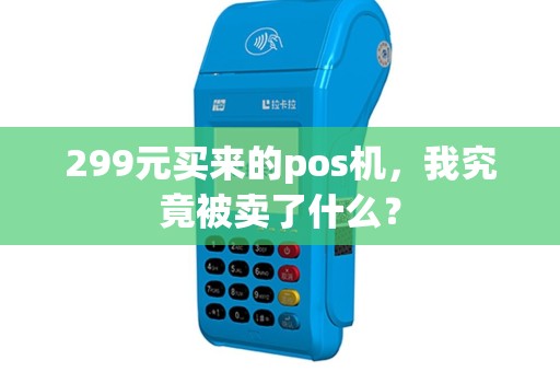 299元买来的pos机，我究竟被卖了什么？
