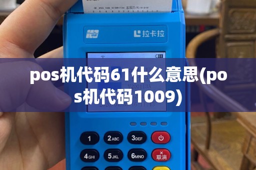pos机代码61什么意思(pos机代码1009)