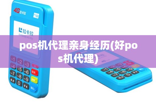 pos机代理亲身经历(好pos机代理)