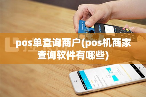 pos单查询商户(pos机商家查询软件有哪些)