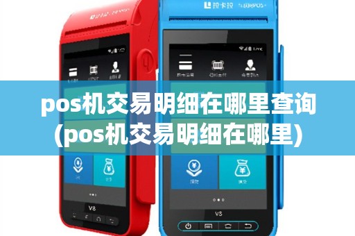pos机交易明细在哪里查询(pos机交易明细在哪里)