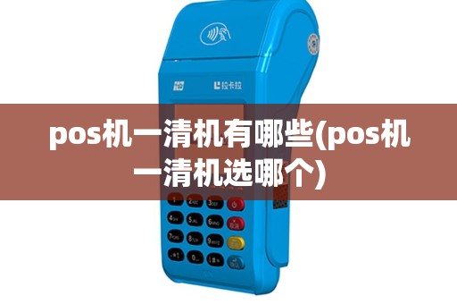 pos机一清机有哪些(pos机一清机选哪个)