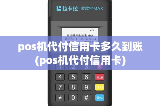 pos机代付信用卡多久到账(pos机代付信用卡)