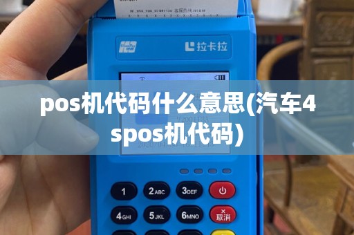 pos机代码什么意思(汽车4spos机代码)
