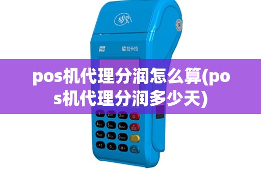 pos机代理分润怎么算(pos机代理分润多少天)