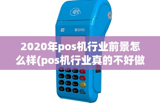 2020年pos机行业前景怎么样(pos机行业真的不好做了)