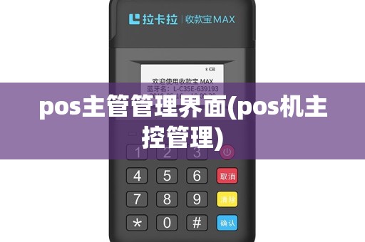 pos主管管理界面(pos机主控管理)