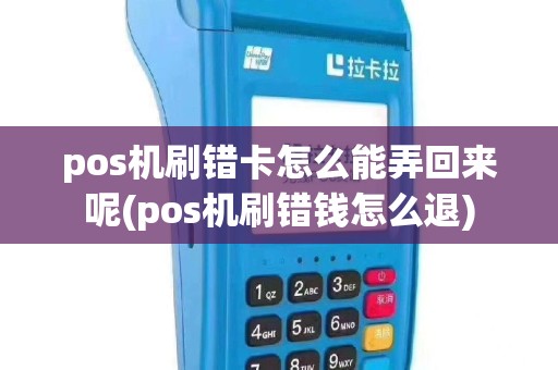 pos机刷错卡怎么能弄回来呢(pos机刷错钱怎么退)