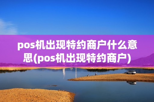 pos机出现特约商户什么意思(pos机出现特约商户)