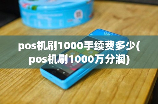 pos机刷1000手续费多少(pos机刷1000万分润)