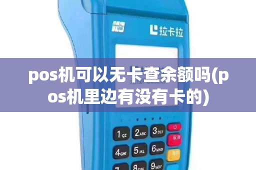 pos机可以无卡查余额吗(pos机里边有没有卡的)
