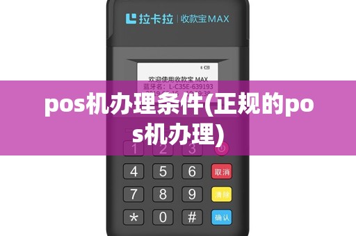 pos机办理条件(正规的pos机办理)