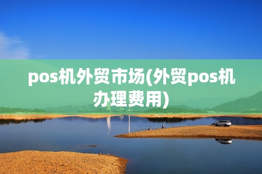 pos机外贸市场(外贸pos机办理费用)