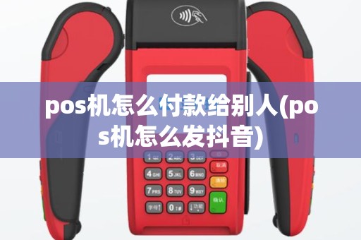 pos机怎么付款给别人(pos机怎么发抖音)
