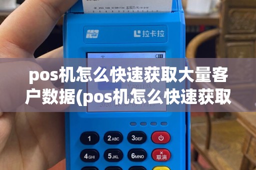 pos机怎么快速获取大量客户数据(pos机怎么快速获取大量客户)