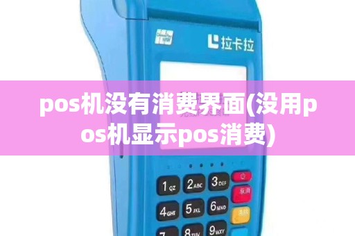pos机没有消费界面(没用pos机显示pos消费)