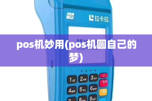 pos机妙用(pos机圆自己的梦)