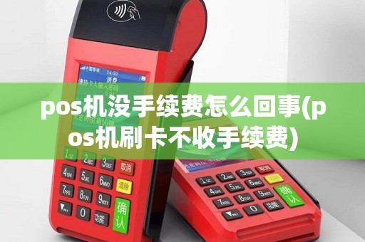 pos机没手续费怎么回事(pos机刷卡不收手续费)