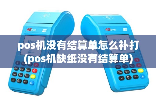 pos机没有结算单怎么补打(pos机缺纸没有结算单)