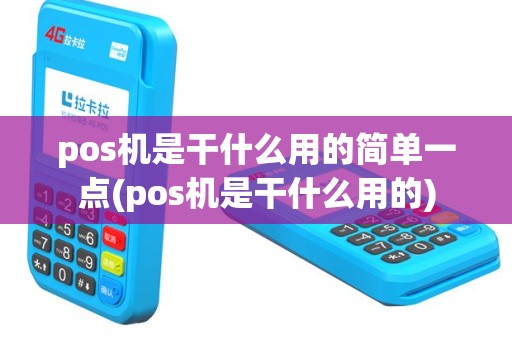 pos机是干什么用的简单一点(pos机是干什么用的)