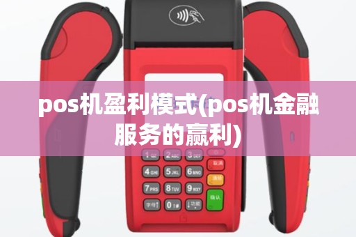pos机盈利模式(pos机金融服务的赢利)
