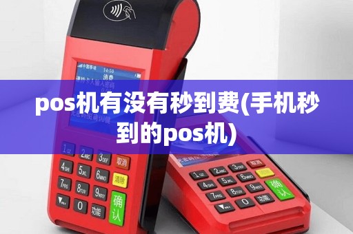 pos机有没有秒到费(手机秒到的pos机)