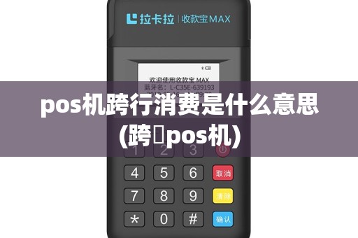 pos机跨行消费是什么意思(跨過pos机)