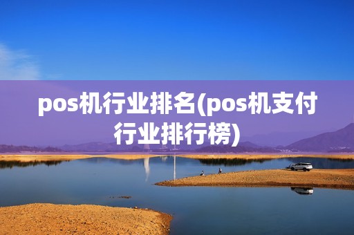 pos机行业排名(pos机支付行业排行榜)