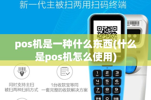 pos机是一种什么东西(什么是pos机怎么使用)