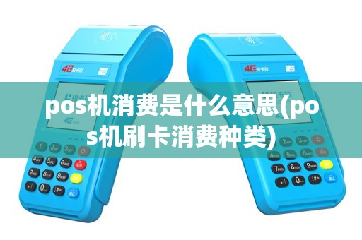 pos机消费是什么意思(pos机刷卡消费种类)