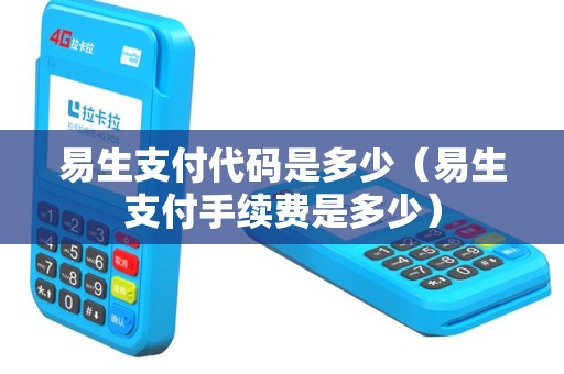 易生支付代码是多少（易生支付手续费是多少）
