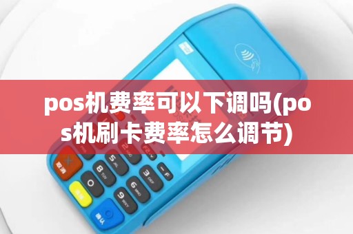 pos机费率可以下调吗(pos机刷卡费率怎么调节)
