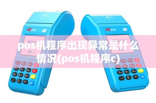 pos机程序出现异常是什么情况(pos机程序c)