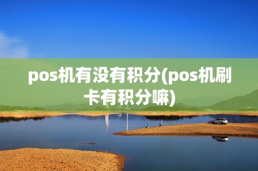 pos机有没有积分(pos机刷卡有积分嘛)