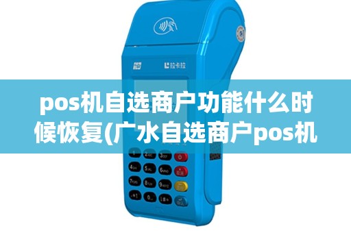 pos机自选商户功能什么时候恢复(广水自选商户pos机)