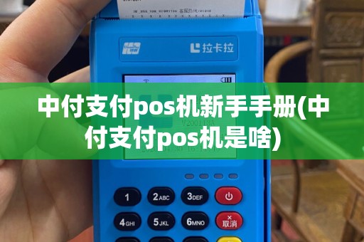 中付支付pos机新手手册(中付支付pos机是啥)