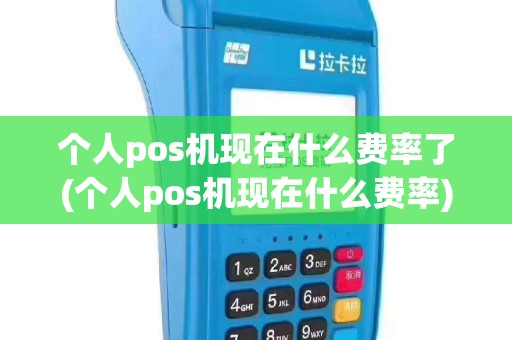 个人pos机现在什么费率了(个人pos机现在什么费率)