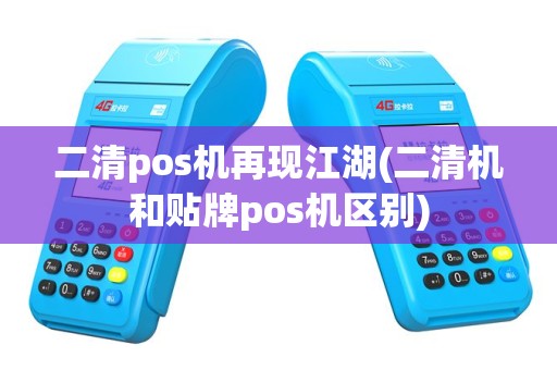 二清pos机再现江湖(二清机和贴牌pos机区别)