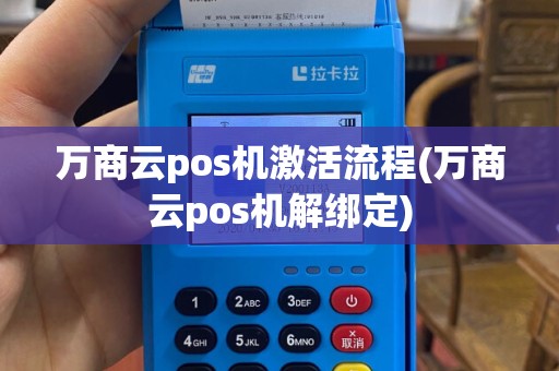 万商云pos机激活流程(万商云pos机解绑定)