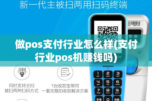 做pos支付行业怎么样(支付行业pos机赚钱吗)