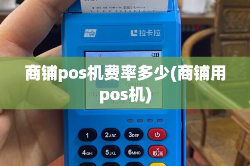 商铺pos机费率多少(商铺用pos机)